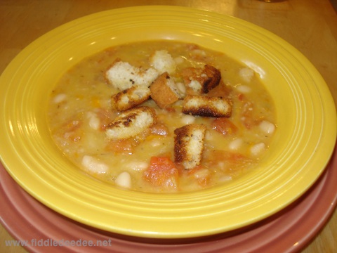 White Bean Soup by Fiddledeedee.net