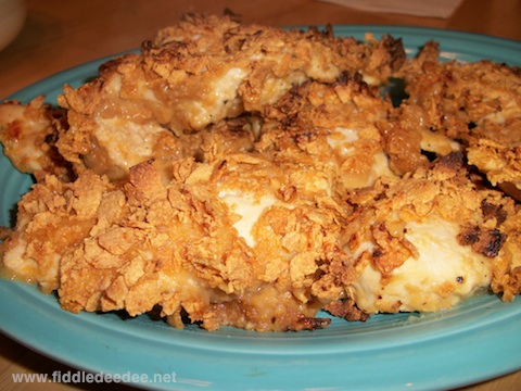 Oven Friend Chicken by Fiddledeedee.net